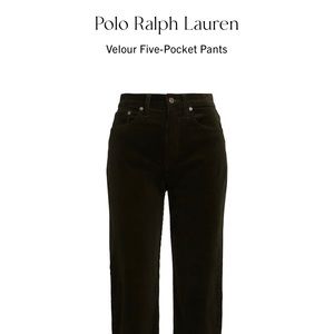 Ralph Lauren Velour Five Pocket Bootcut Pants Size 8 Excellent Condition
